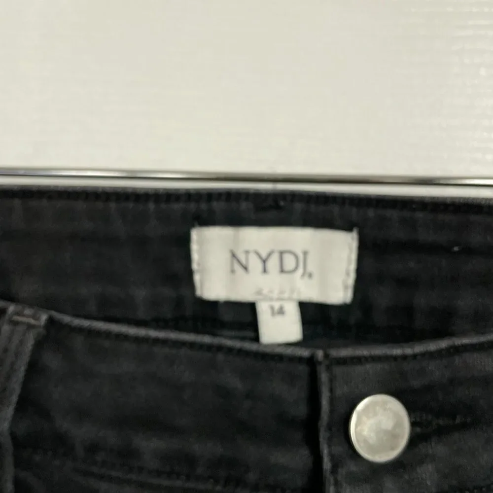 NYDJ black jeans lift tuck